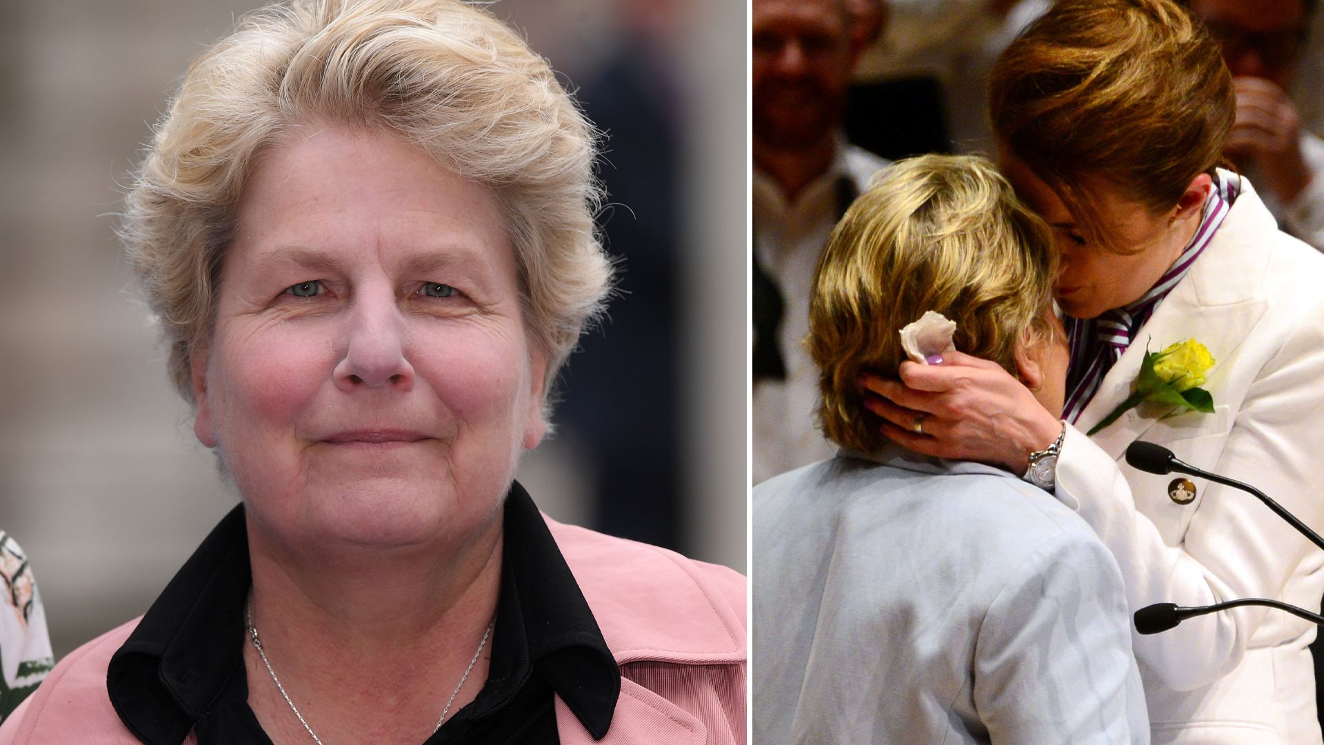 Sandi Toksvig forced to have police protection at ’emotional’ second wedding