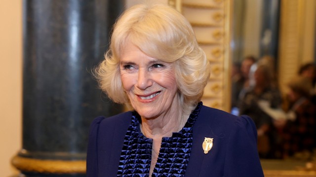 Queen Camilla inside Buckingham Palace