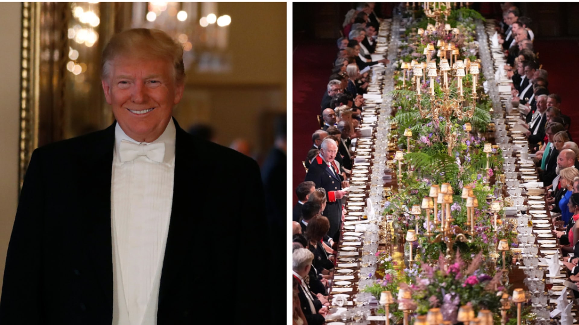 state banquet for Donald Trump at Windsor Castle