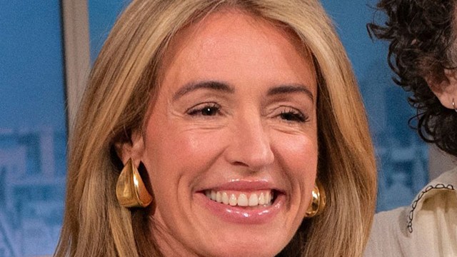 Cat Deeley wearing Jenny Bird earrings on This Morning