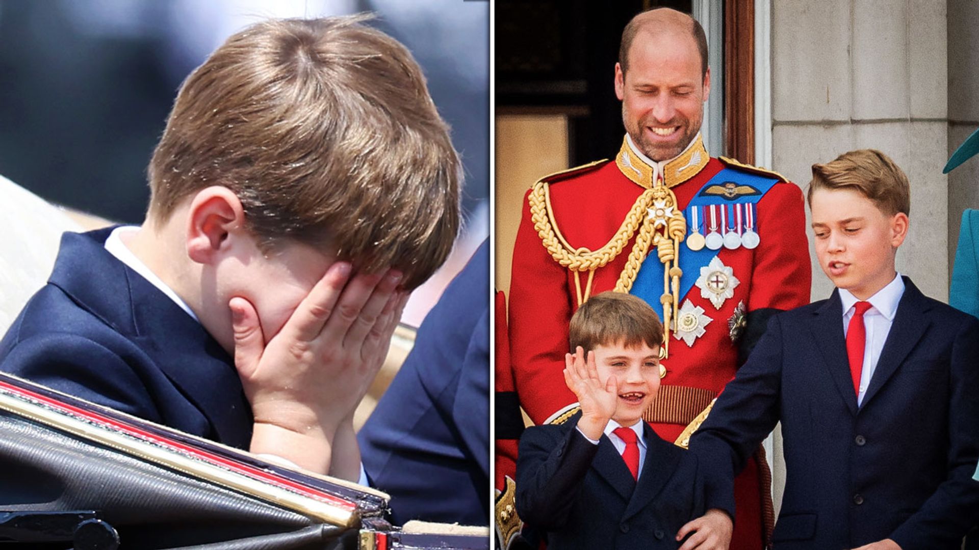 Prince William corrects Prince George during blink-and-you-miss-it balcony moment