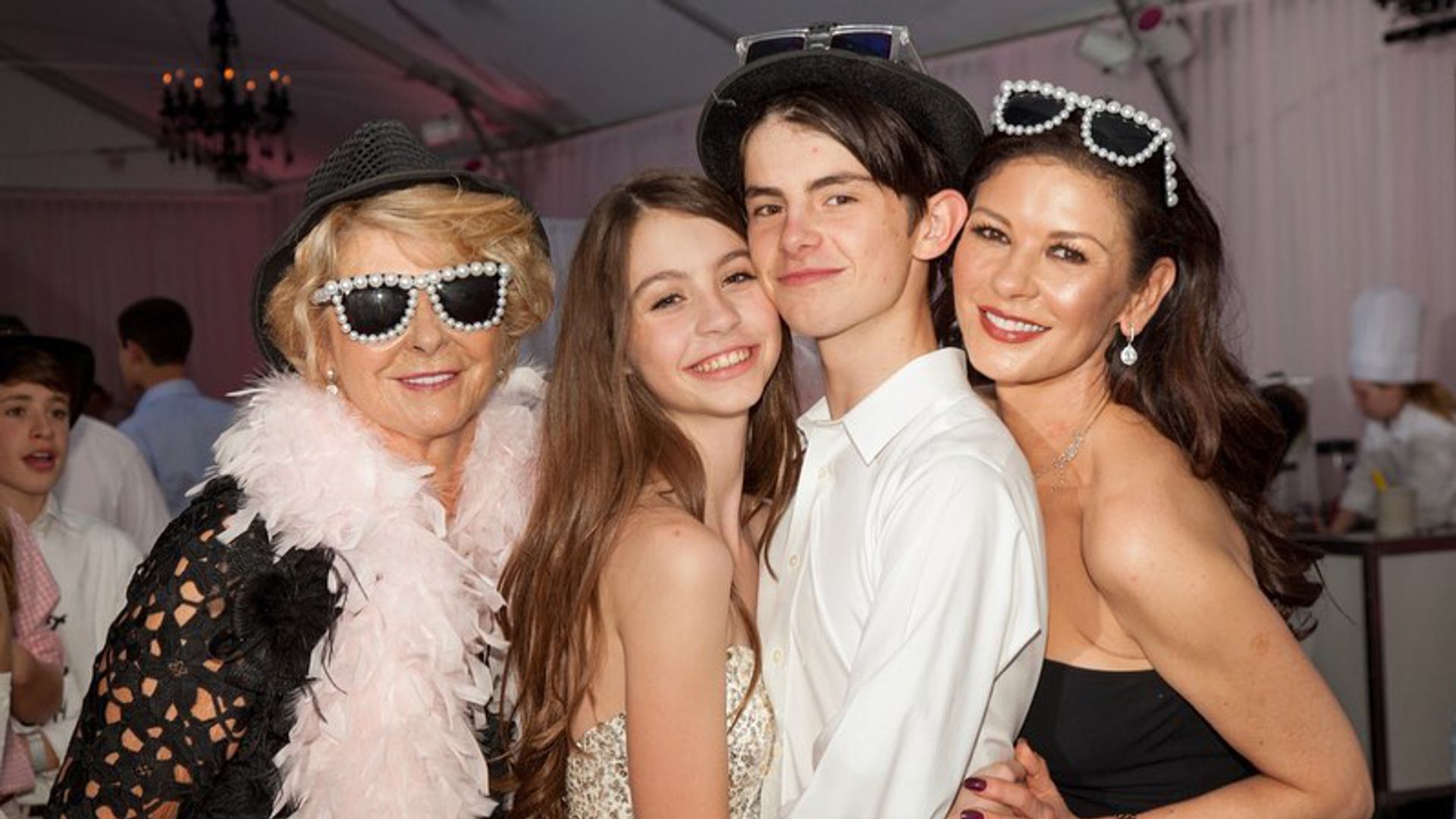 Catherine shared the sweetest photo of her mother Patricia with Carys and Dylan Douglas to mark Mother's Day