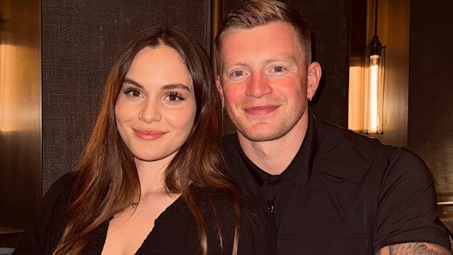 A photo of Adam Peaty and Holly Ramsay at dinner 