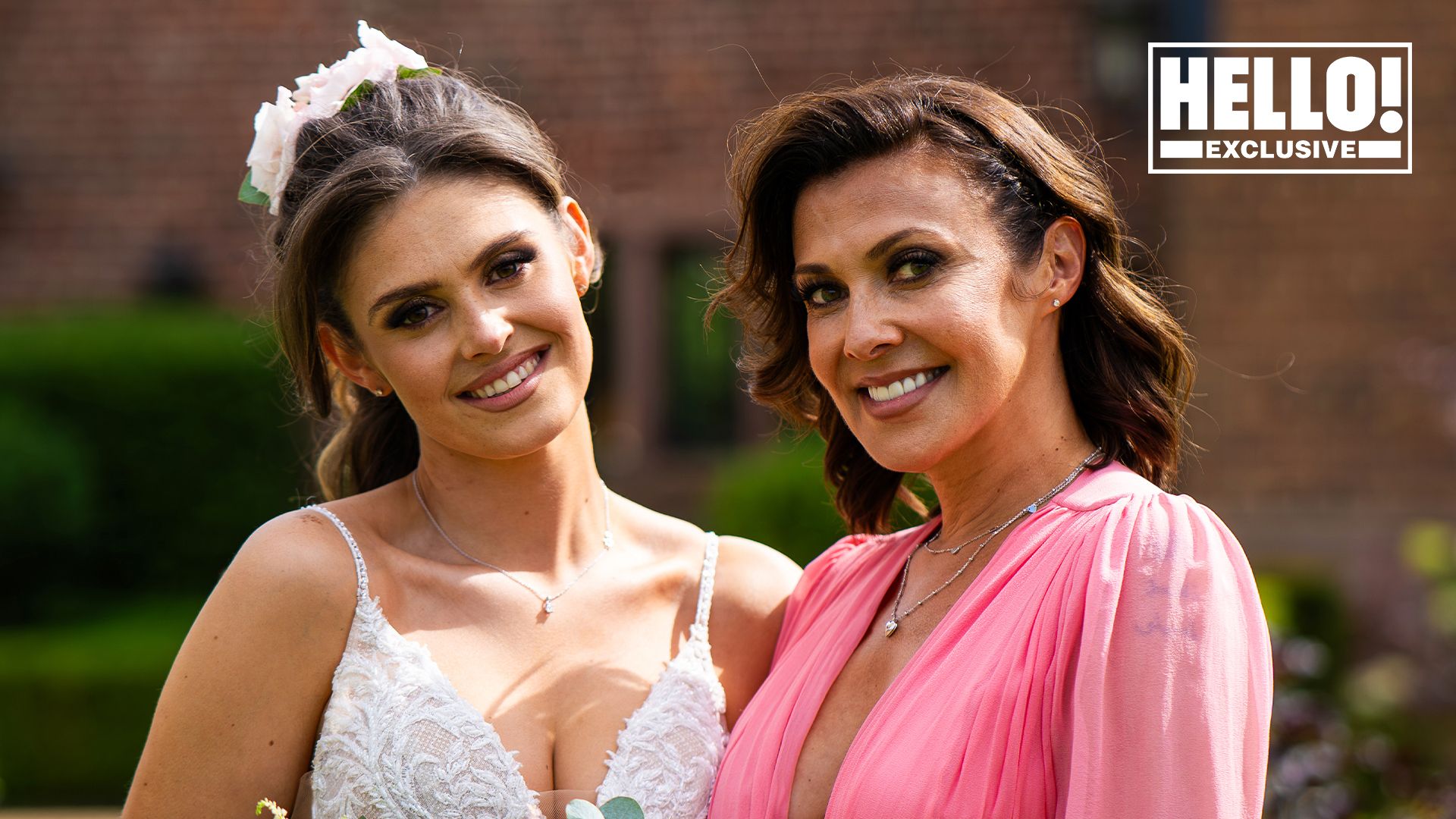 Kym Marsh and daughter Emilie Cunliffe at Emilie's wedding