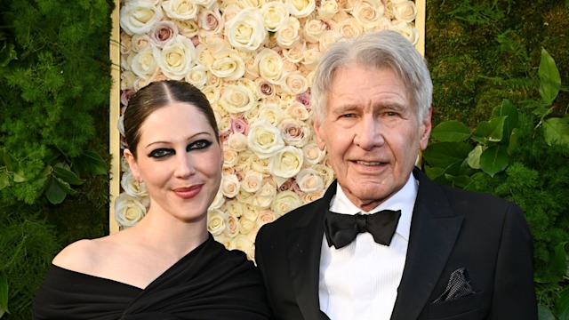 Georgia Ford, Harrison Ford during the 82nd Annual Golden Globes held at The Beverly Hilton on January 05, 2025 in Beverly Hills, California.