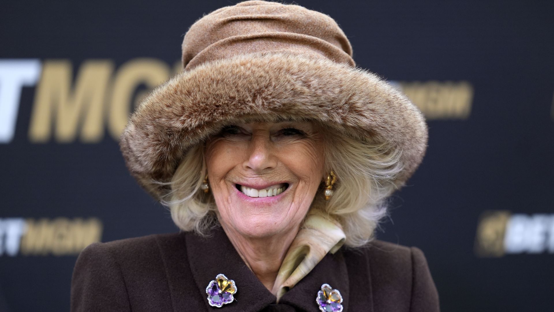 Queen Camilla dazzles in staggering £80k jewels at Cheltenham Festival