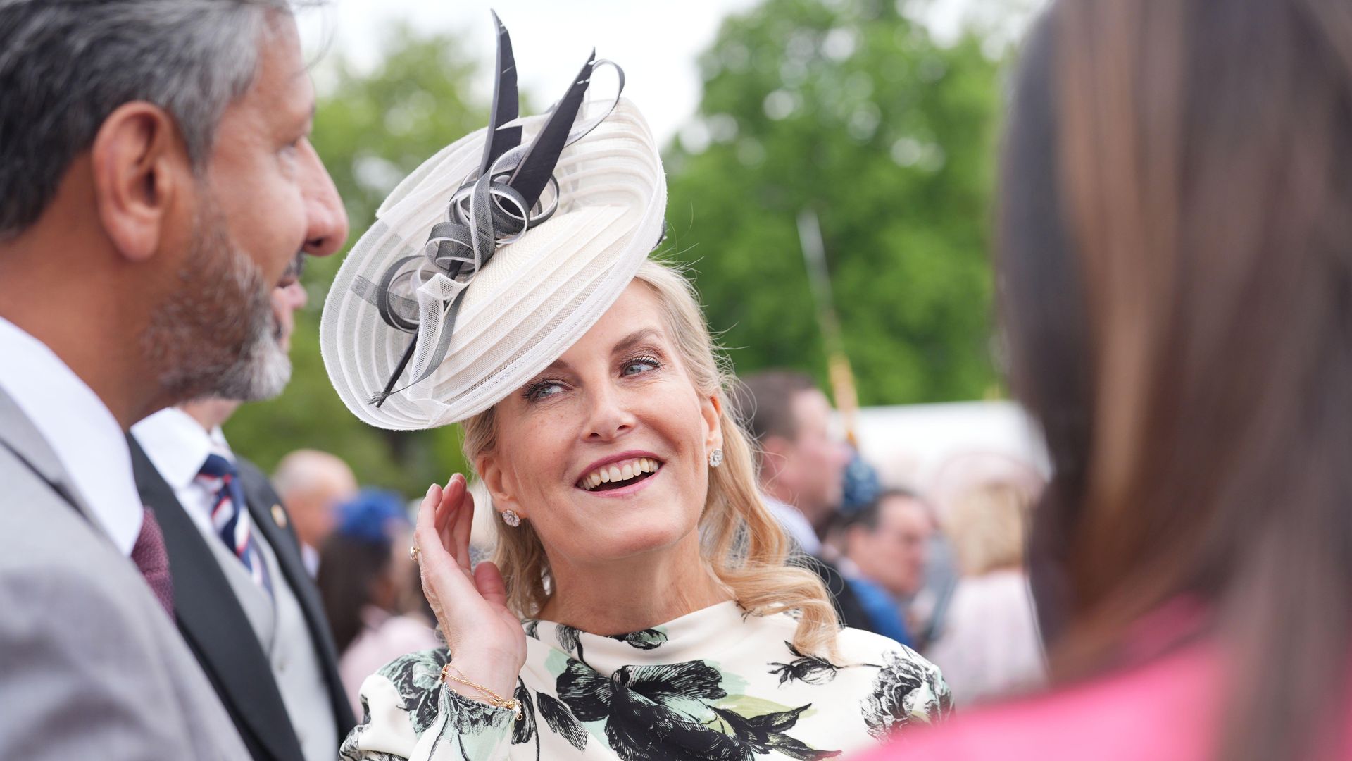The Duchess of Edinburgh speaking to guests
