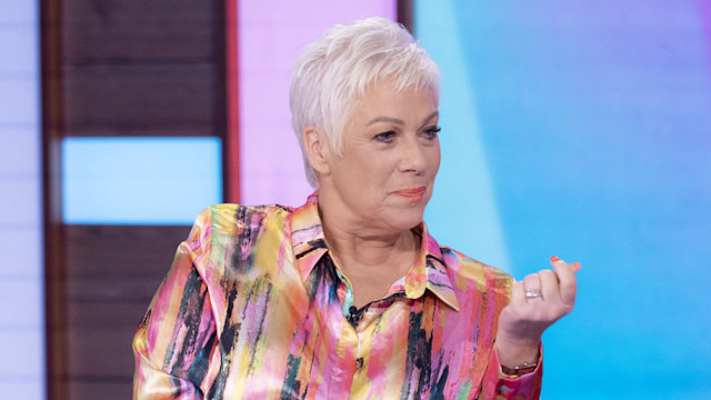 Denise Welch in a printer shirt on Loose Women