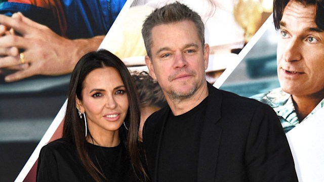 Matt Damon and Luciana Barroso at the "Air" premiere