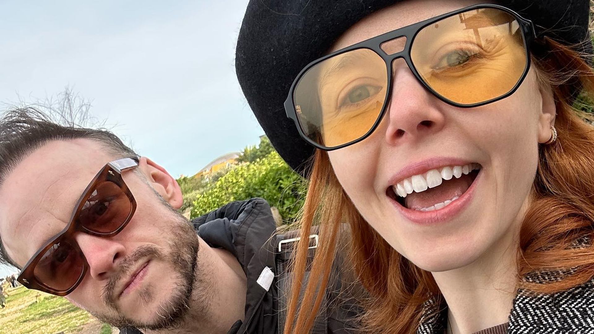 Kevin Clifton and Stacey Dooley smiling