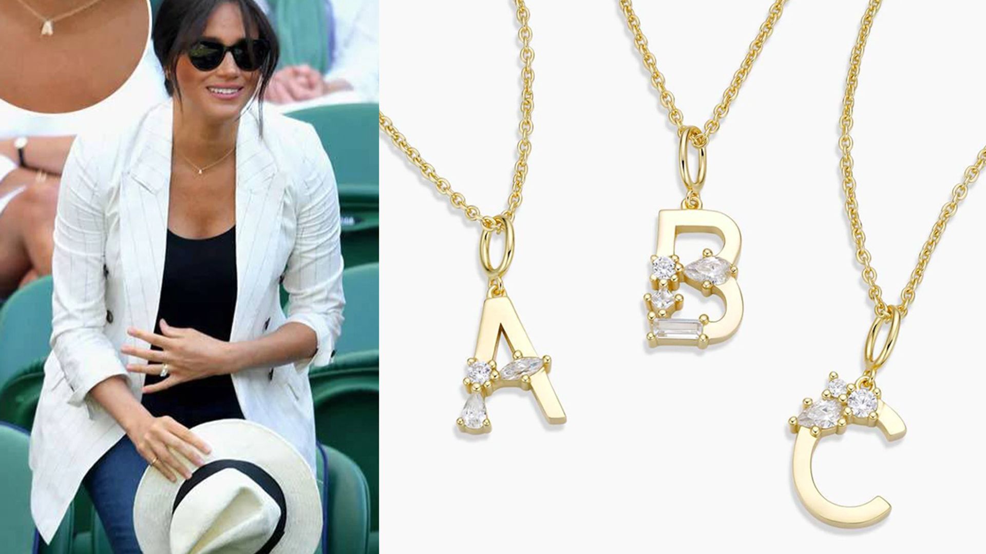 Chunky Letter Necklace - Hey Harper: The Original Waterproof Jewelry Brand