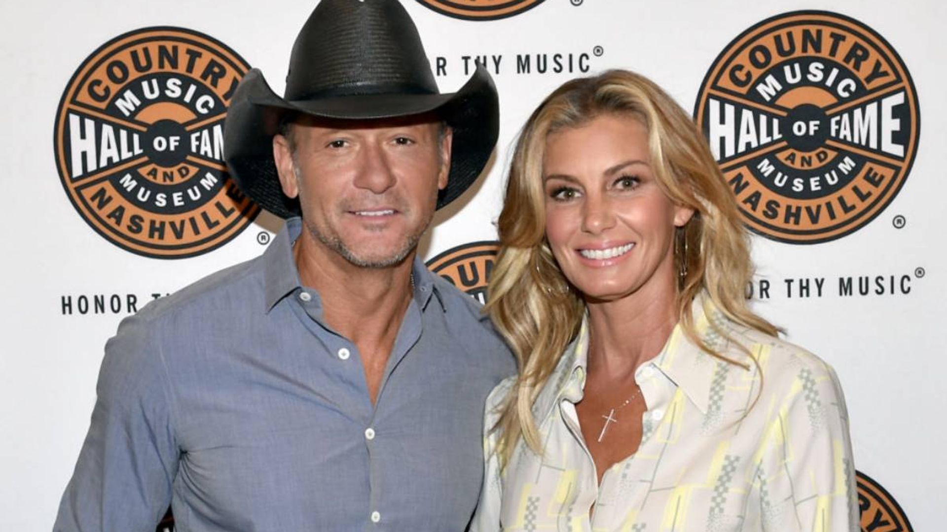 faith hill and tim mcgraw at the country music hall of fame museum in Nashville