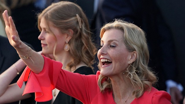 Lady Louise Windsor and mum Sophie, Duchess of Edinburgh attend the Coronation Concert at Windsor Castle in Windsor, west of London on May 7, 2023. 