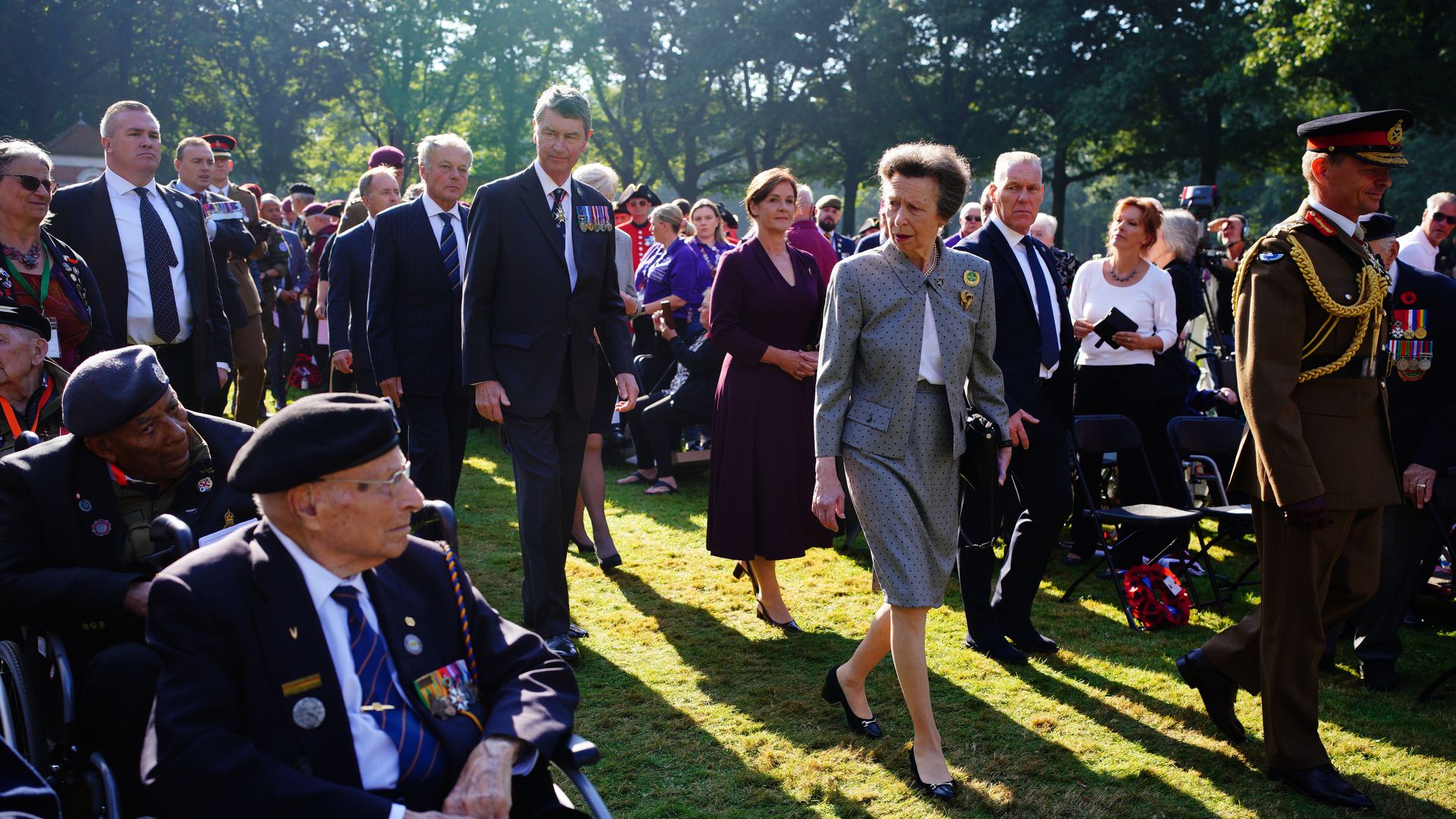 princess anne with husband at ceremony in netherlands