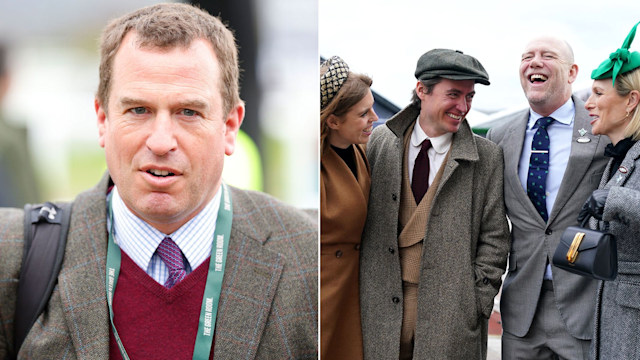Peter Phillips joined Mike and Zara Tindall and Princess Beatrice at Cheltenham Festival