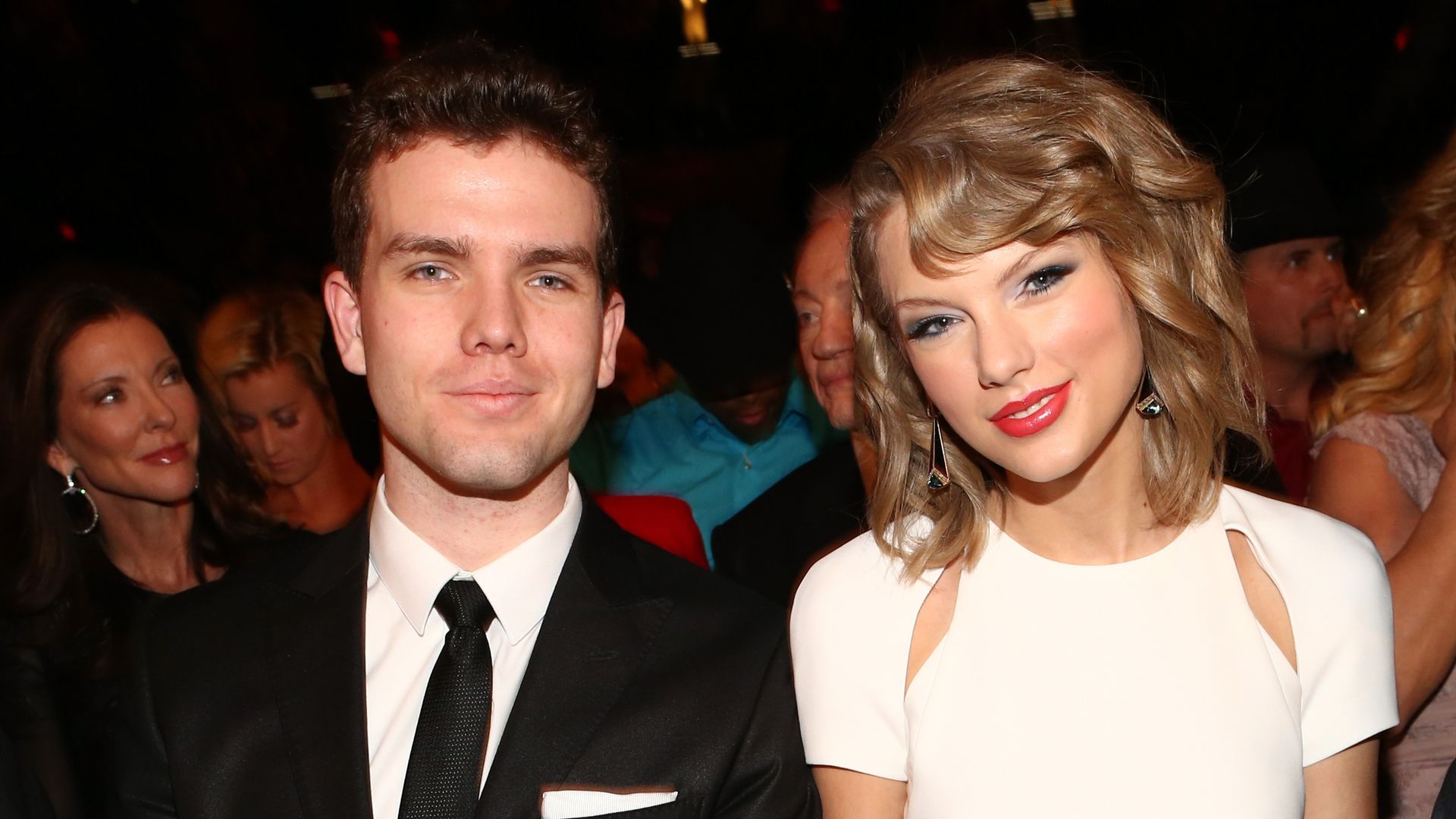 ustin Swift (L) and recording artist Taylor Swift attend the 49th Annual Academy of Country Music Awards 