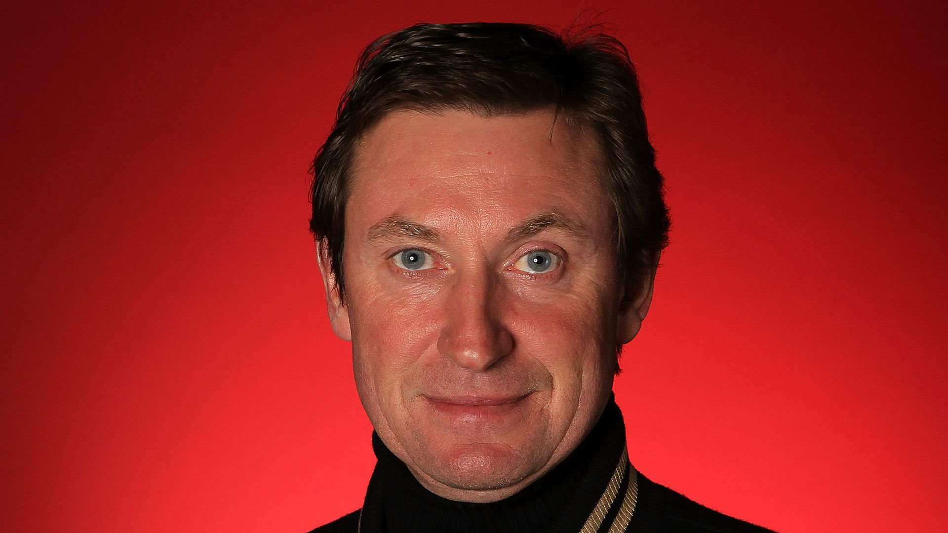 Canadian hockey legend Wayne Gretzky poses in the NBC Today Show Studio at Grouse Mountain on February 15, 2010 in North Vancouver, Canada.