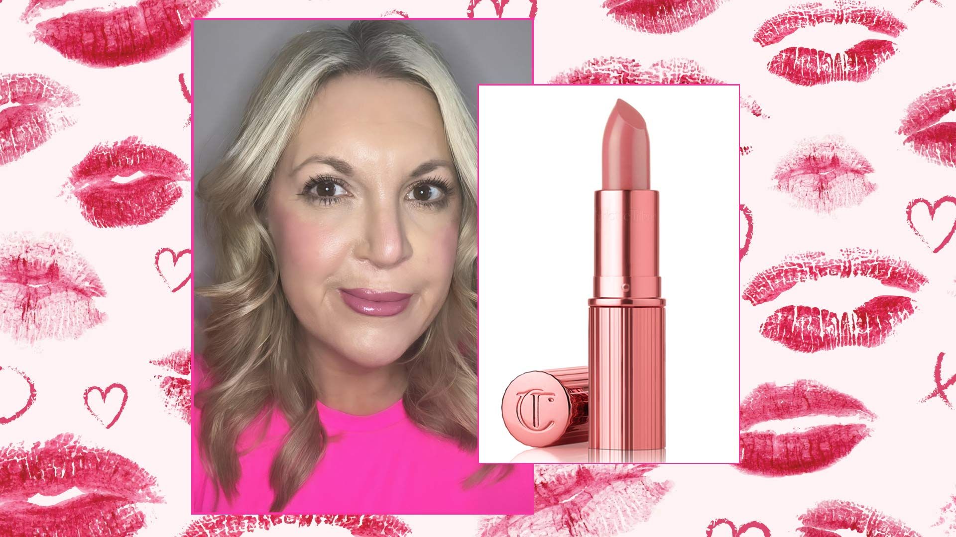 Leanne Bayley wearing Candy Chic pink lipstick by Charlotte Tilbury