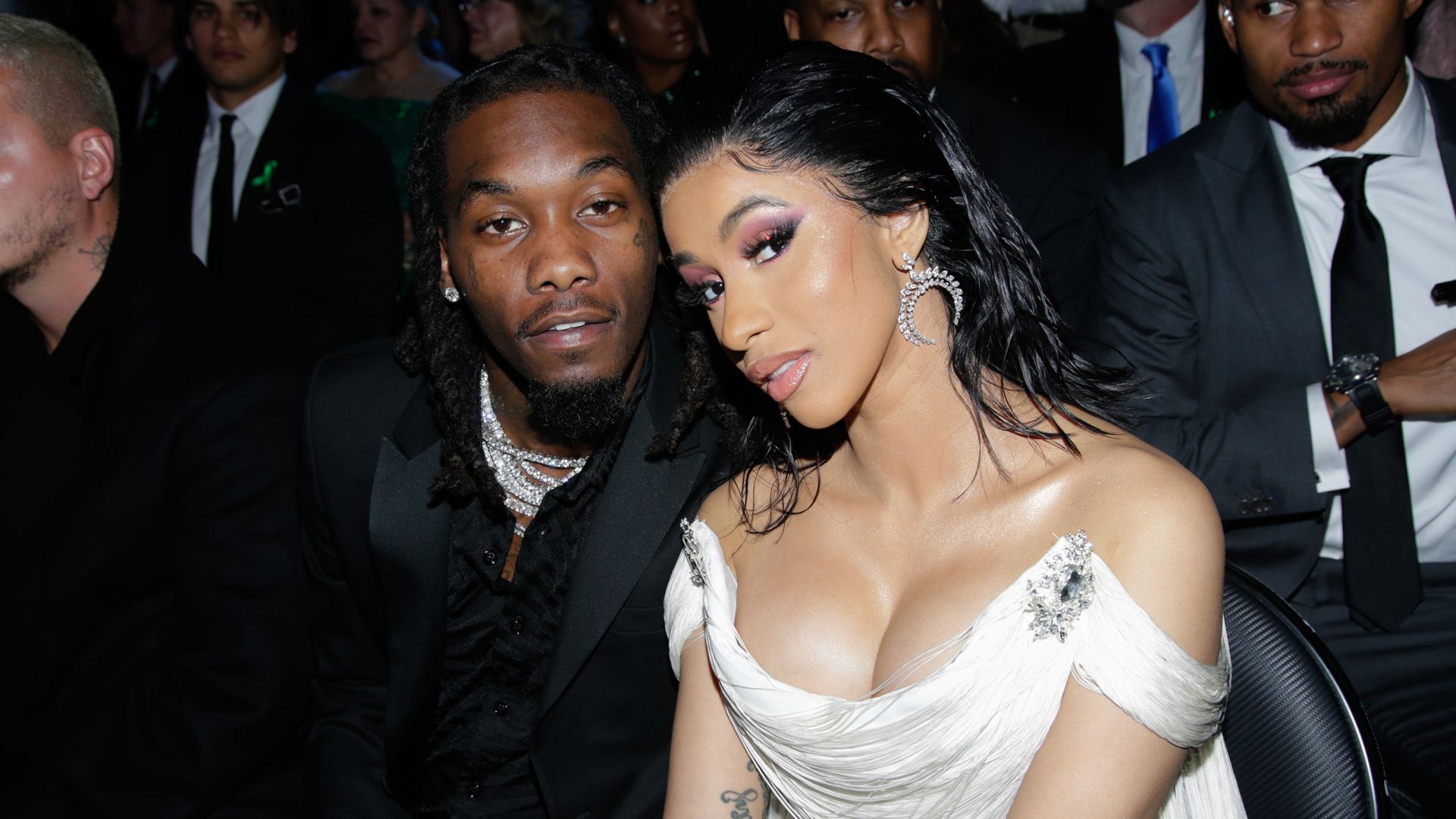 Offset and Cardi B attend THE 61ST ANNUAL GRAMMY AWARDS, broadcast live from the STAPLES Center in Los Angeles, Sunday, Feb. 10 on the CBS Television Network.