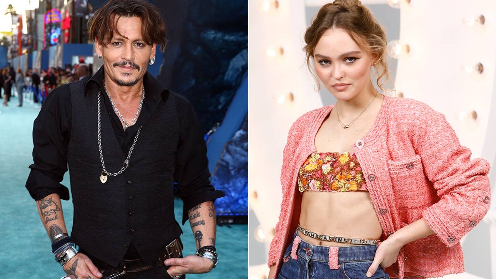 Johnny Depp Says He's Worried About Daughter Lily-Rose Depp's