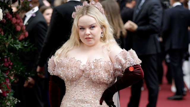 nicola coughlan in pink gown