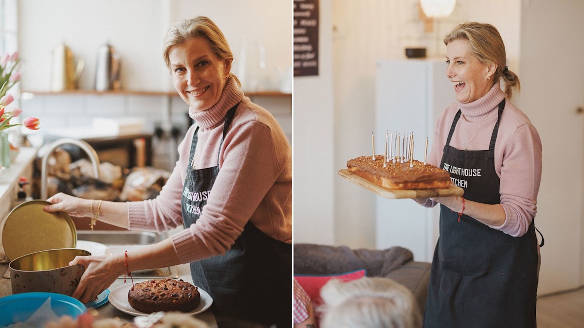 Duchess Sophie knits and serves tea and cake at heartwarming engagement ...