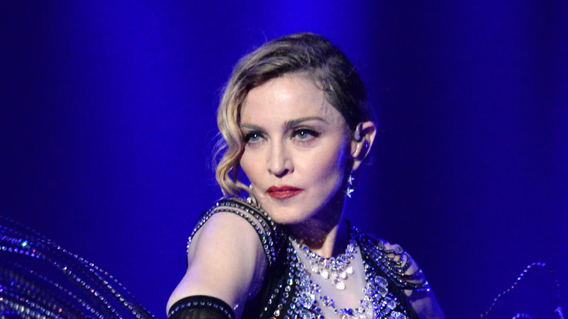 Madonna performs onstage during her "Rebel Heart" tour opener at Bell Centre on September 9, 2015 in Montreal, Canada