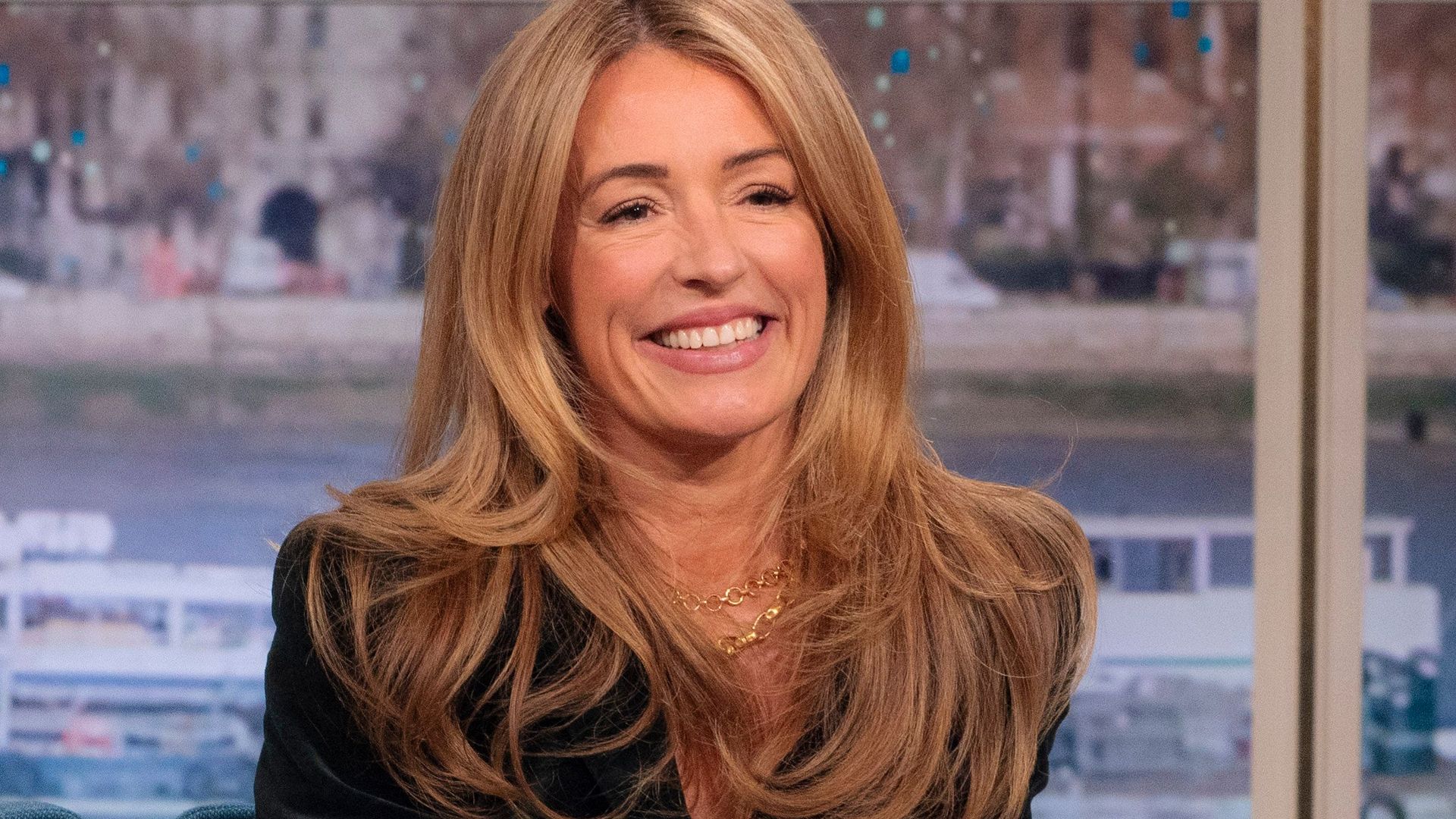 Marks & Spencer has a really affordable version of Cat Deeley's expensive velvet suit (I have it, it's great)