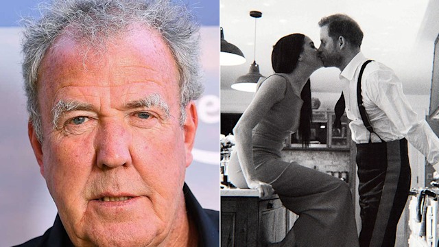 jeremy clarkson prince harry kissing meghna markle