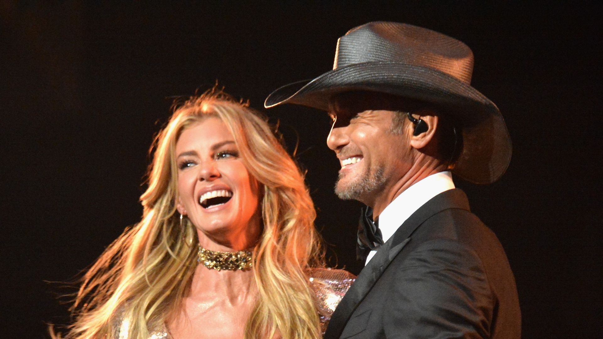 Faith Hill and Tim McGraw perform onstage at the 52nd Academy Of Country Music Awards