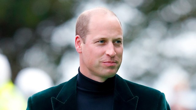 Prince William wearing green velvet tux