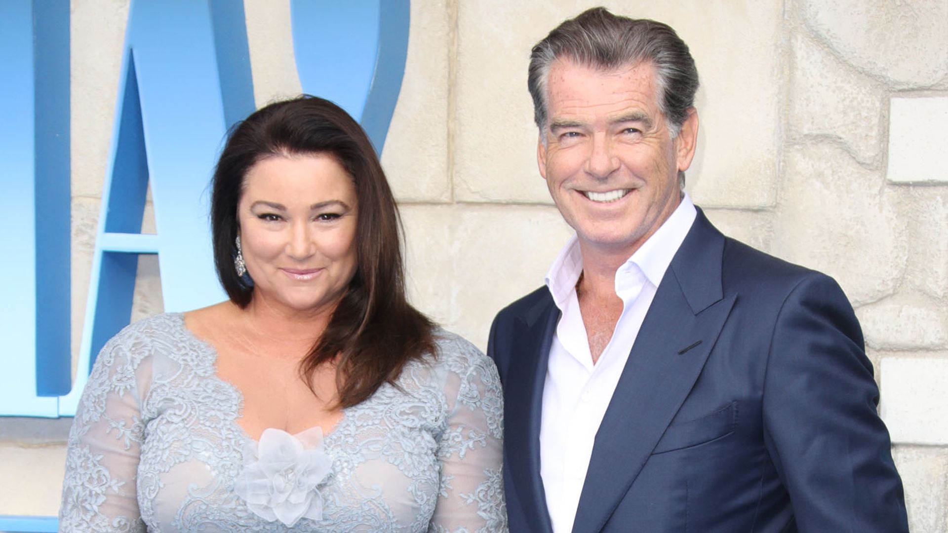 Keely Shaye Smith and Pierce Brosnan attends the World Premiere of "Mamma Mia! Here We Go Again" 