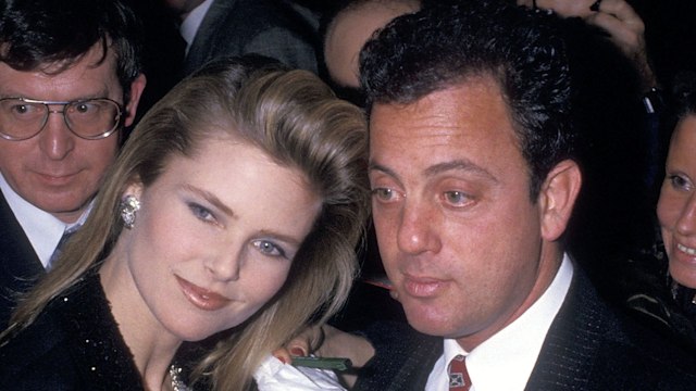 Model Christie Brinkley and musician Billy Joel attend the Second Annual Rock and Roll Hall of Fame Induction Ceremony on January 21, 1987 at the Waldorf-Astoria Hotel in New York City