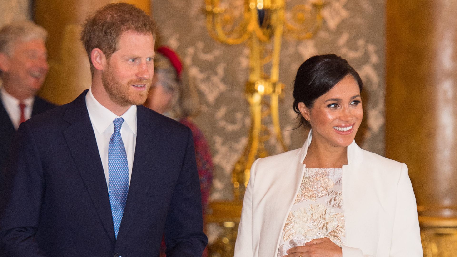 Prince Harry and Meghan Markle at Buckingham Palace in March 2019