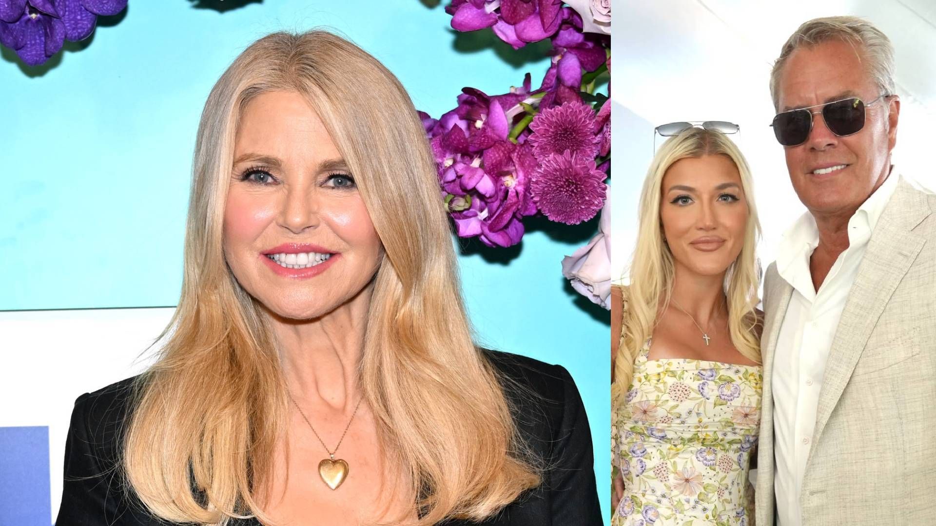 Christie and her ex Peter Cook with wife Alba