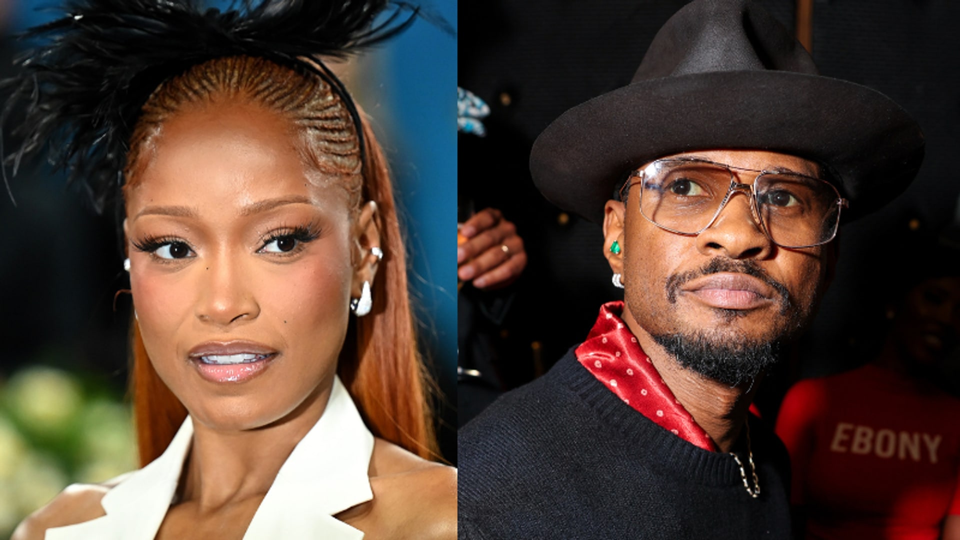 Split image of Keke Palmer and Usher