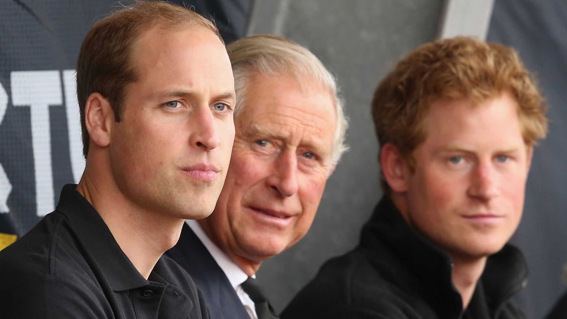 William, Charles and Harry in happier times, 2014