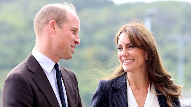 William and Kate visit Fitzalan High School
