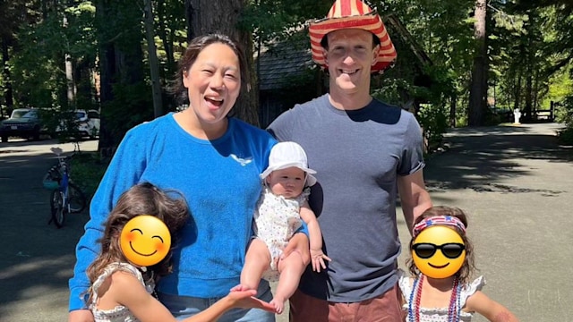 Mark Zuckerberg, Priscilla and their three daughters