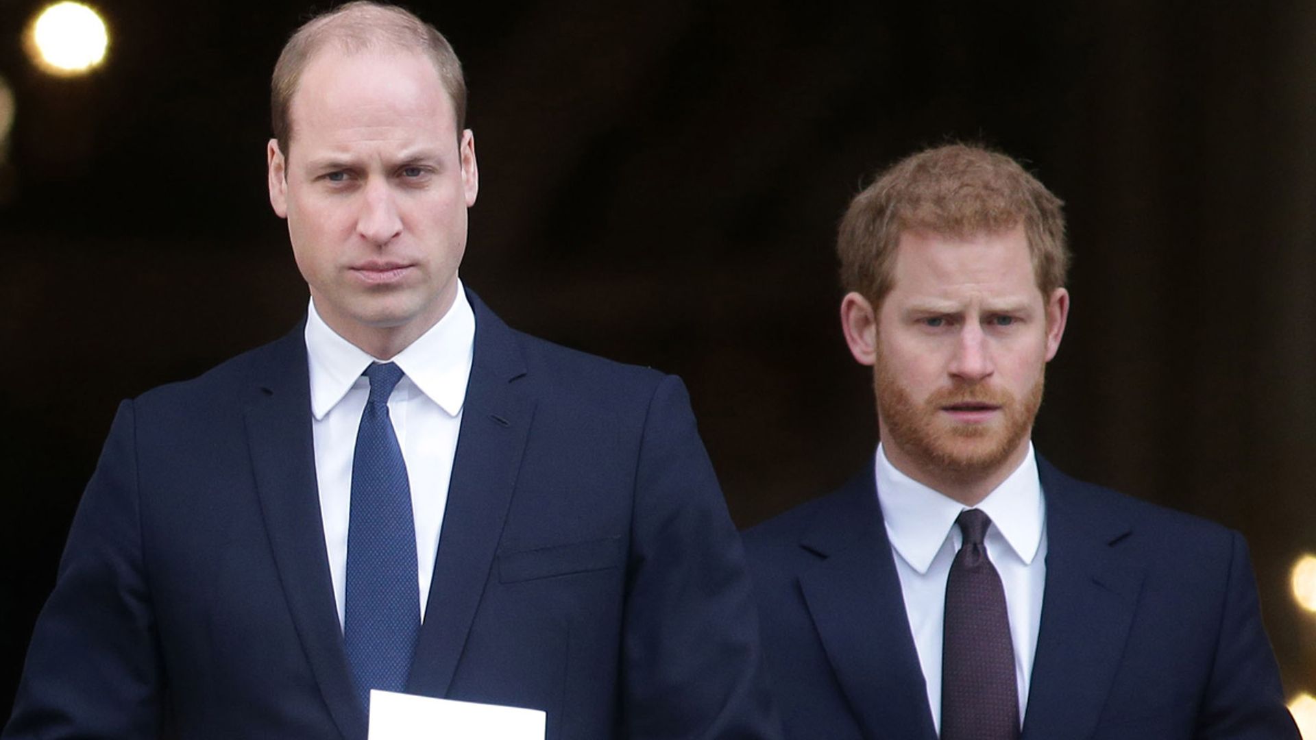 prince william and prince harry serious