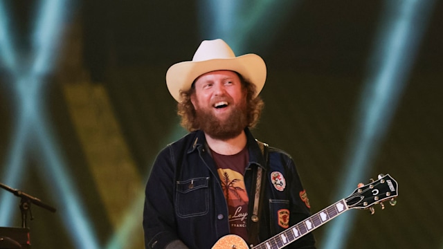 John Osborne performs onstage during rehearsals for the 57th Academy Of Country Music Awards at Allegiant Stadium on March 04, 2022