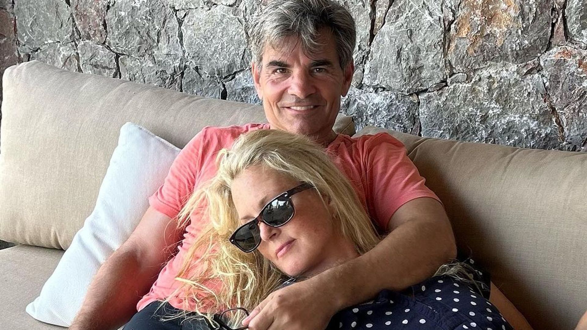 George Stephanopoulos and Ali Wentworth on vacation in Greece