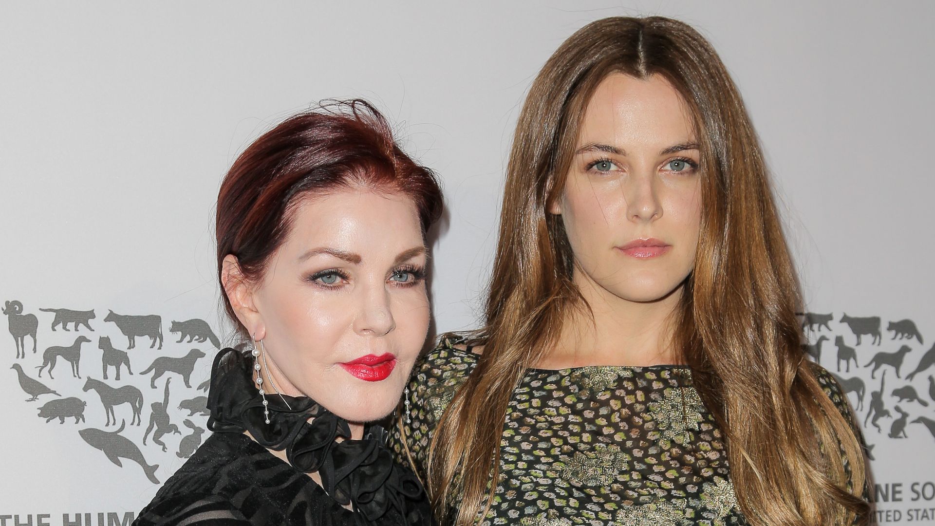 Priscilla Presley and Riley Keough at the The Humane Society of the United States Gala, Los Angeles, America - 07 May 2016