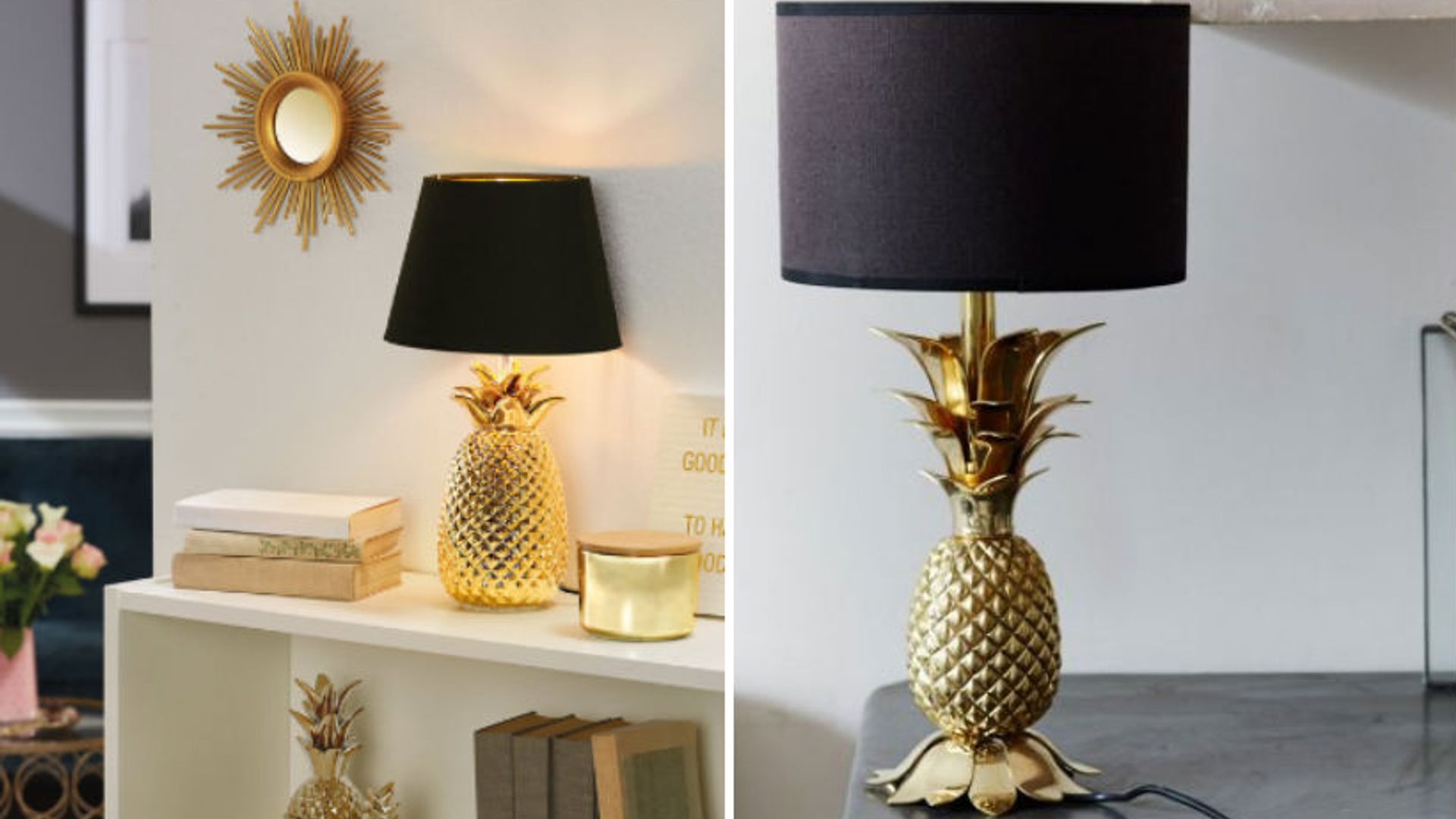 Pineapple deals shaped lamps