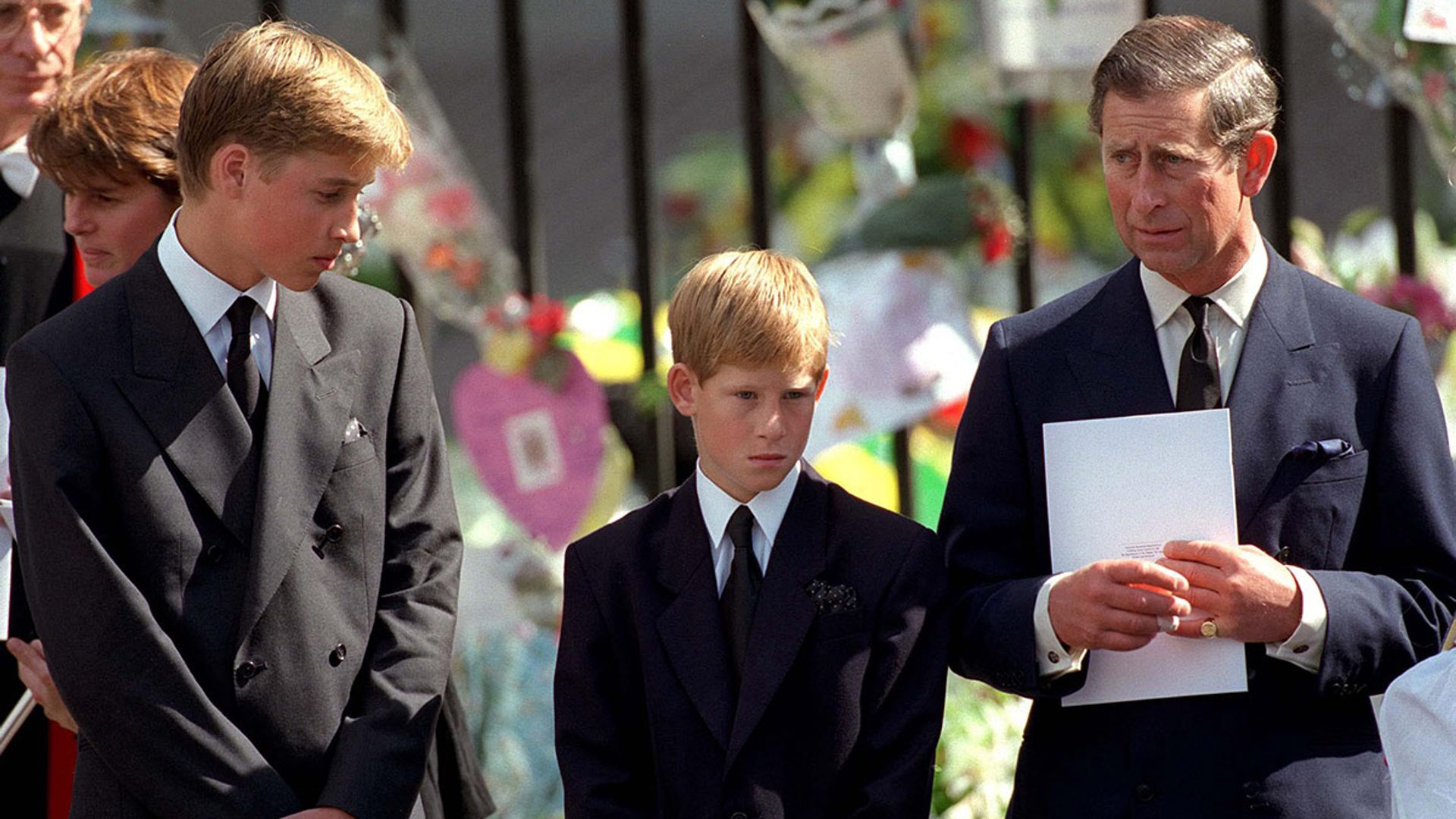 prince harry at diana funeral