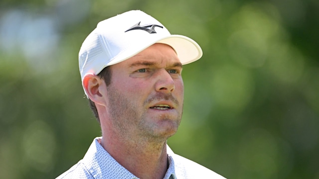 Grayson Murray walks off the third tee box during the third round of  Wells Fargo Championship at Quail Hollow Club on May 11, 2024 in Charlotte, North Carolina. (Photo by Ben Jared/PGA TOUR via Getty Images)