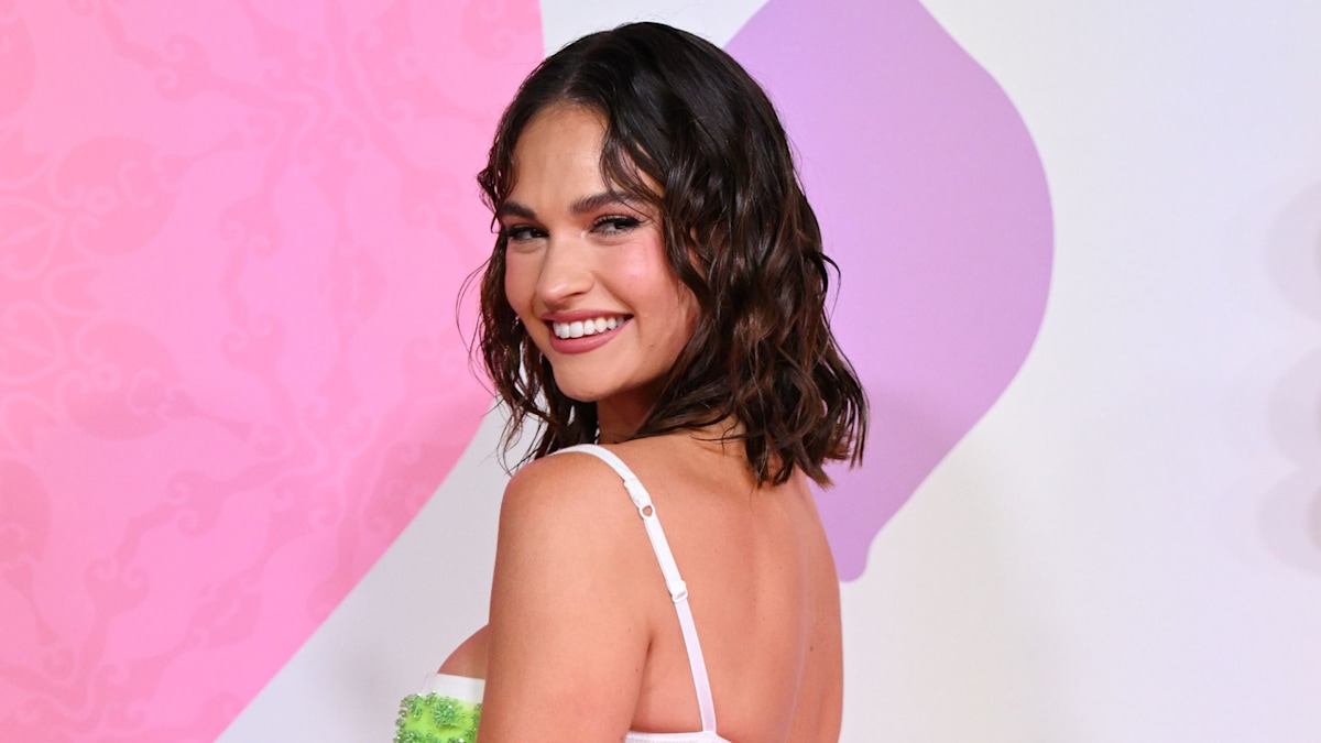 Lily James' sleek bikini just cured our January blues