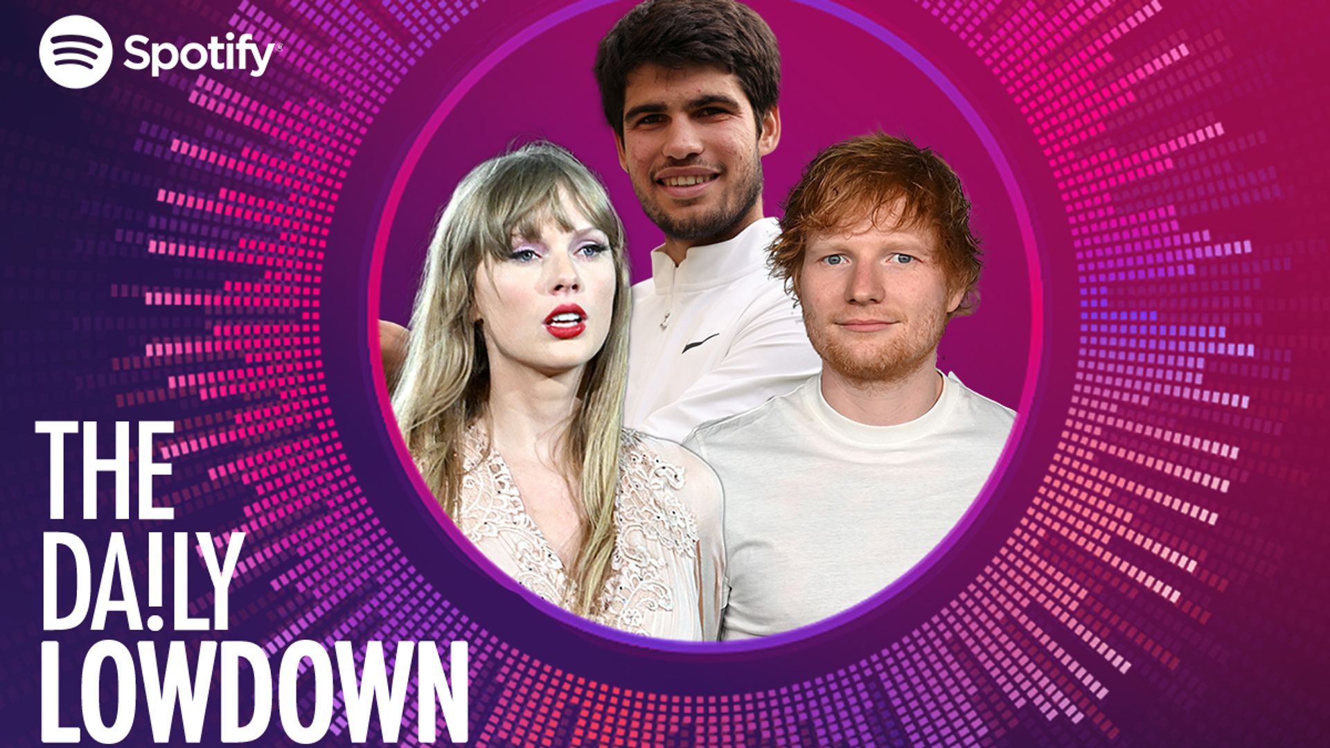 Taylor Swift, Carlos Alcaraz and Ed Sheeran