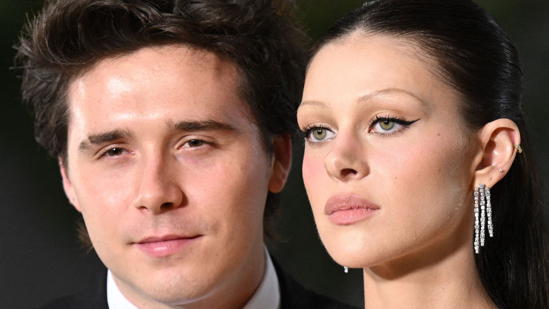 brooklyn beckham with wife nicola peltz at gala