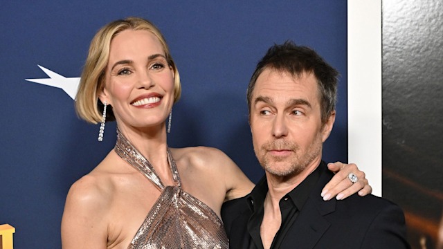 Leslie Bibb and Sam Rockwell attend the 2024 AFI Fest in 2024